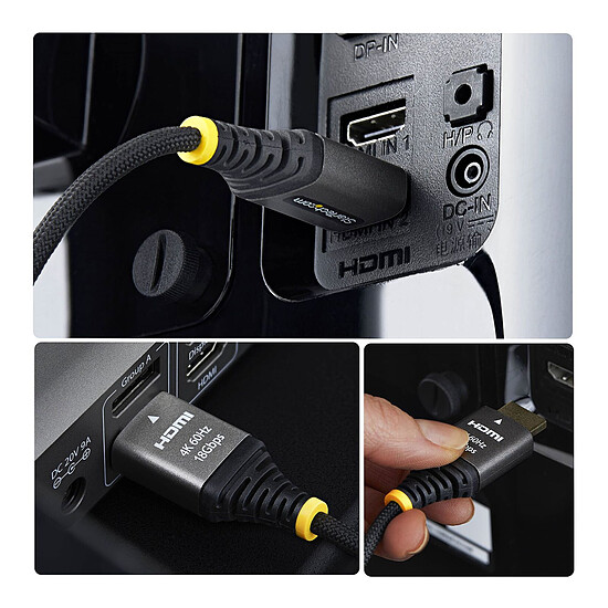 Câble HDMI StarTech.com HDMI2-FLEX-4K60-50C - Autre vue