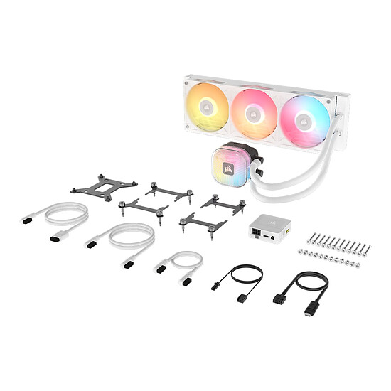 Watercooling AIO Corsair iCUE LINK TITAN II 360 RX RGB Blanc - Autre vue