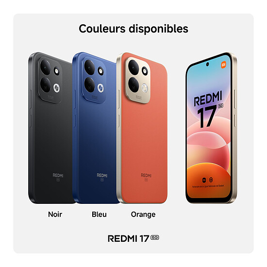 Smartphone Xiaomi Redmi 17 5G Bleu - 128 Go - Autre vue