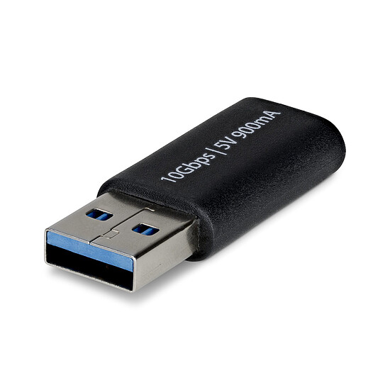 Adaptateur USB StarTech.com Adaptateur USB-A vers USB-C 3.0 - 5V 900mA - Noir - Autre vue