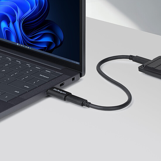 Adaptateur USB StarTech.com Adaptateur USB-A vers USB-C 3.0 - 5V 900mA - Noir - Autre vue