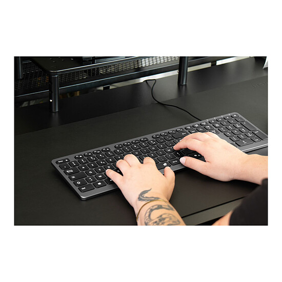 Clavier PC INOVU AW10G Gris/Noir  - Autre vue