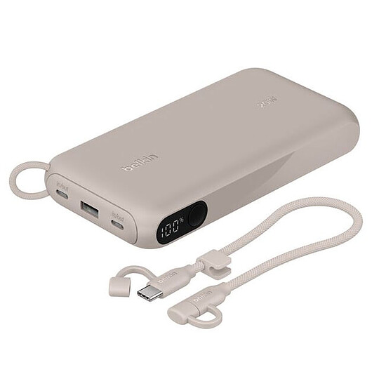 Batterie et powerbank Belkin BoostCharge Powerbank 20K avec Ecran - Sable - Autre vue