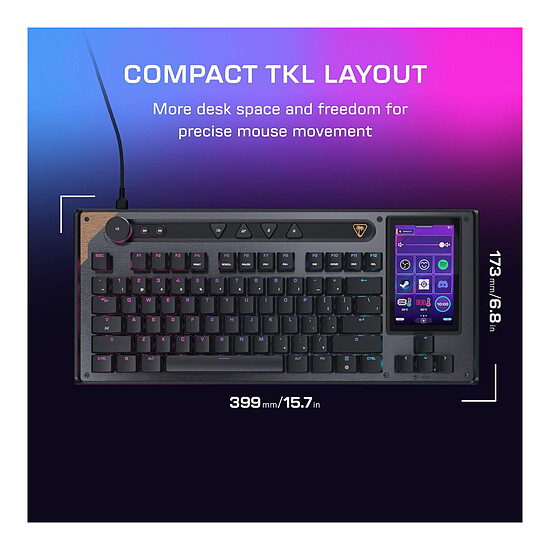 Clavier PC Turtle Beach Command KB7 Noir - Autre vue