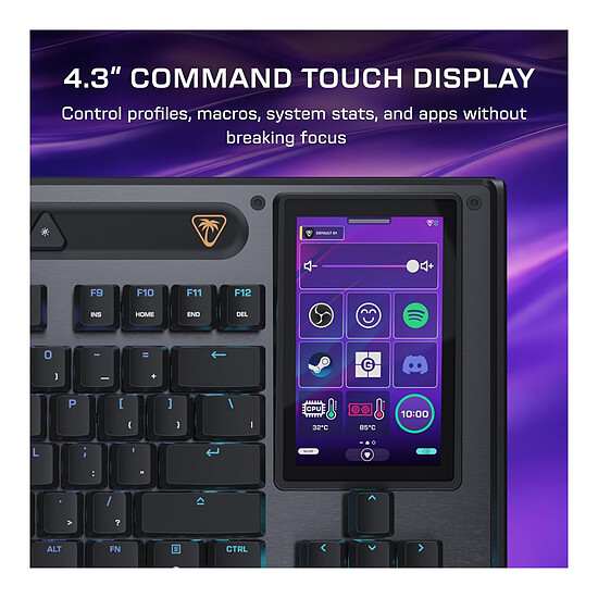 Clavier PC Turtle Beach Command KB7 Noir - Autre vue