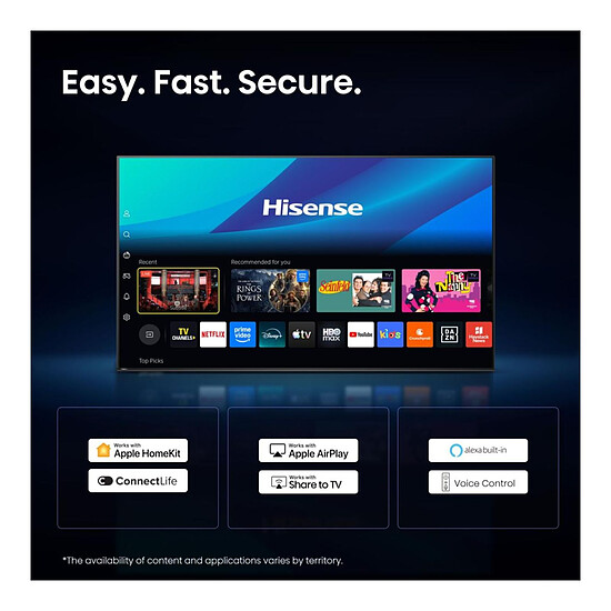 TV Hisense 65UR8S - TV 4K UHD HDR - 164 cm   - Autre vue
