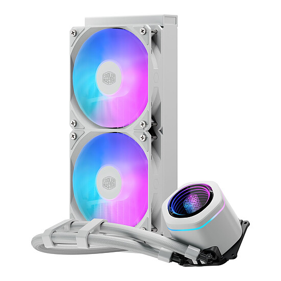 Watercooling AIO Cooler Master MasterLiquid 240 Core Nex Blanc - Autre vue