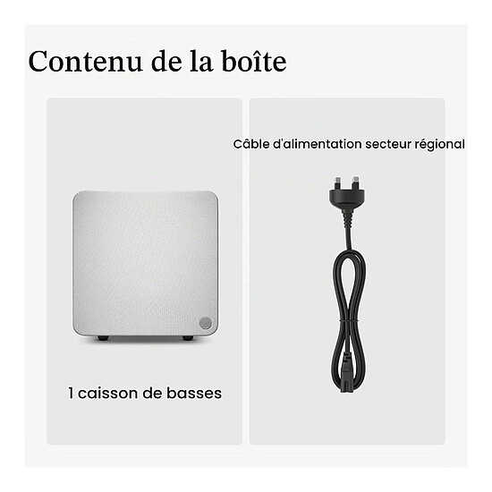Subwoofer / Caisson de basses Cambridge Audio MSX Sub 200 Blanc - Autre vue