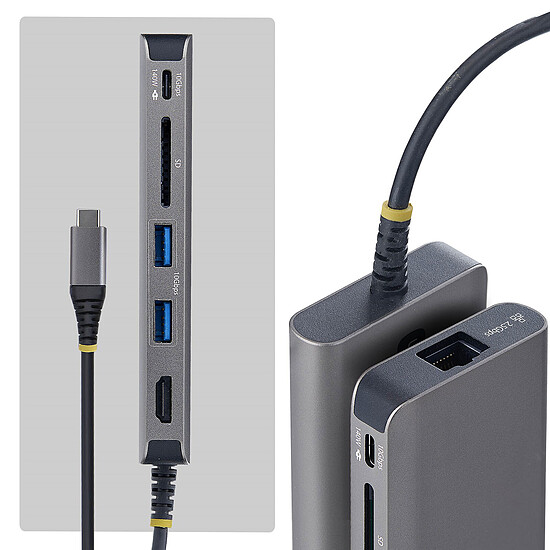 Hub USB StarTech.com 177B-USBC-MULTIPORT - Autre vue