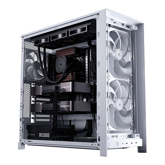 Boîtier PC Corsair Frame 5000D Workstation Blanc - Autre vue