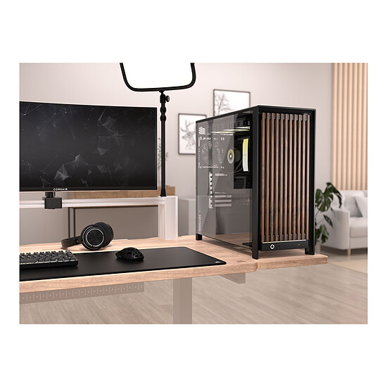 Boîtier PC Corsair Frame 5000D Wood RS Noir/Bois - Autre vue