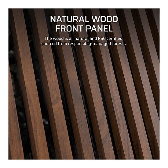 Boîtier PC Corsair Frame 5000D Wood RS Noir/Bois - Autre vue