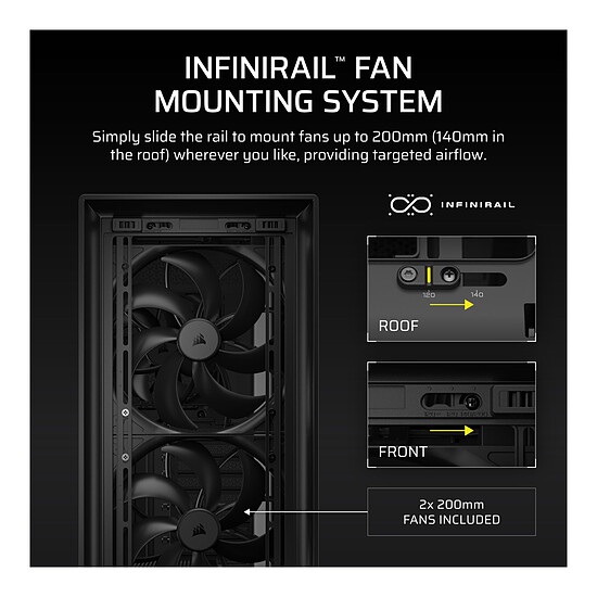 Boîtier PC Corsair Frame 5000D Wood RS Noir/Bois - Autre vue
