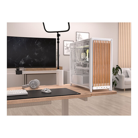 Boîtier PC Corsair Frame 5000D Wood RS Blanc/Bois - Autre vue