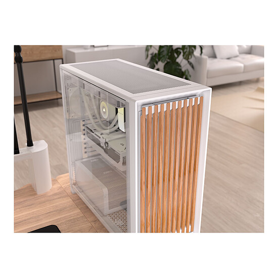 Boîtier PC Corsair Frame 5000D Wood RS Blanc/Bois - Autre vue