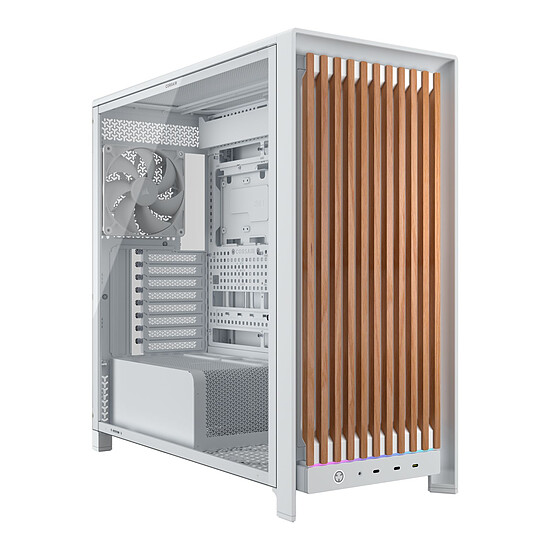 Boîtier PC Corsair Frame 5000D Wood RS Blanc/Bois - Autre vue