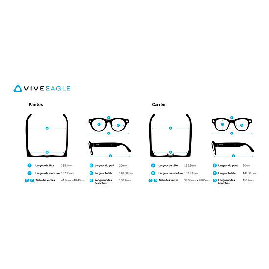 Réalité Virtuelle HTC VIVE Eagle Pantos - Clear Brown - Sun Lens - Autre vue