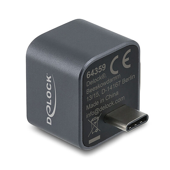 Hub USB DeLock Mini Hub USB 10 Gbps Type-C vers USB-A 10 Gbps et USB-A 2.0 - Autre vue