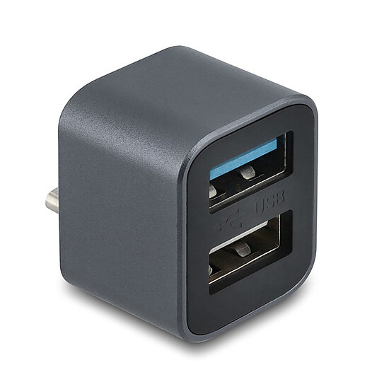 Hub USB DeLock Mini Hub USB 10 Gbps Type-C vers USB-A 10 Gbps et USB-A 2.0 - Autre vue