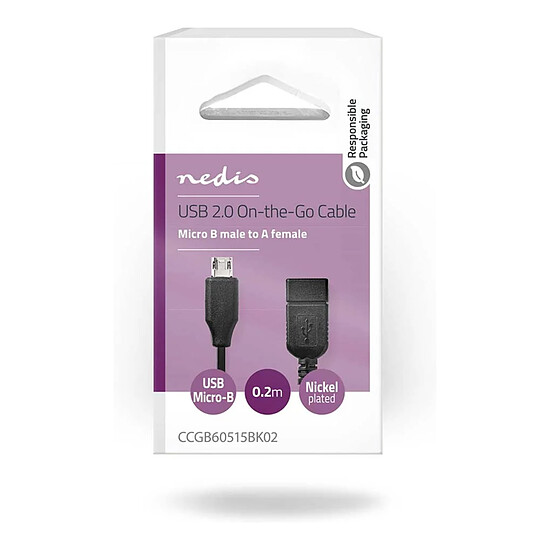 Câble USB Nedis Câble On-The-Go USB 2.0 - Autre vue