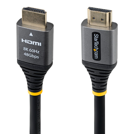 Câble HDMI StarTech.com Câble HDMI 2.1 haut débit certifié 48Gbps 8K 60Hz / 4K 120 Hz de 0.3 m - Autre vue