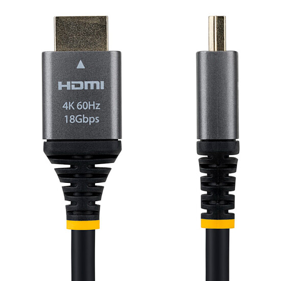 Câble HDMI StarTech.com Câble HDMI 2.0 haut débit certifié 18Gbps 4K 60Hz de 1.5 m - Autre vue