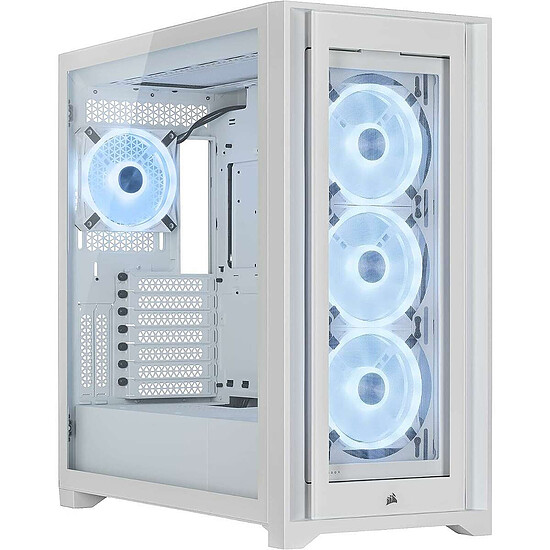 Boîtier PC Corsair iCUE 5000X RGB QL Edition Blanc - Autre vue