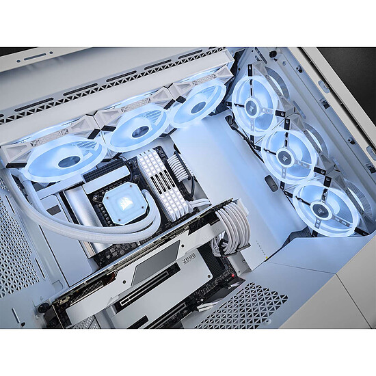 Boîtier PC Corsair iCUE 5000X RGB QL Edition Blanc - Autre vue