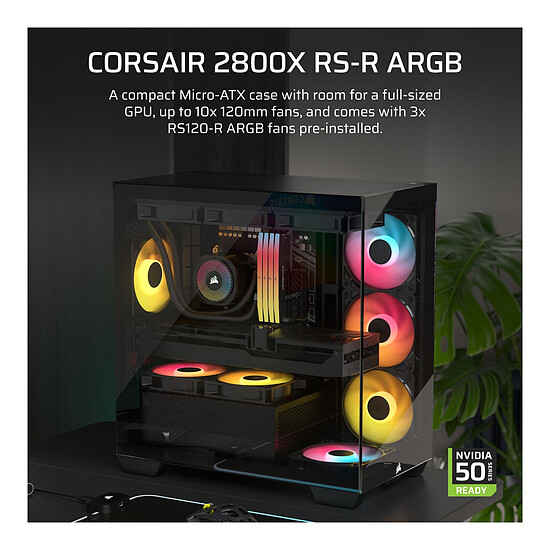 Boîtier PC Corsair 2800X RS-R ARGB - Noir - Autre vue