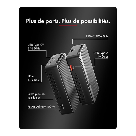 Boîtier disque dur ICY BOX IB-RD2818DK-40G - Autre vue