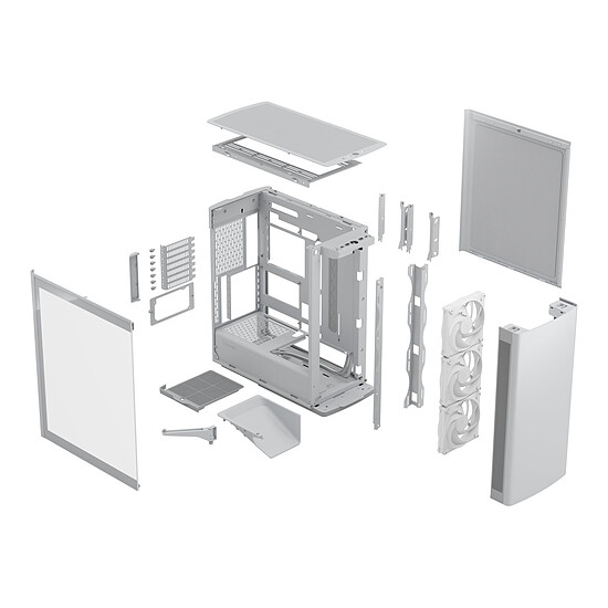 Boîtier PC Fractal Design Define One TG - Blanc - Autre vue