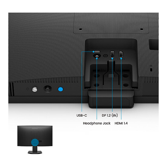 Écran PC BenQ 23.8" LED - GW2490C - Autre vue