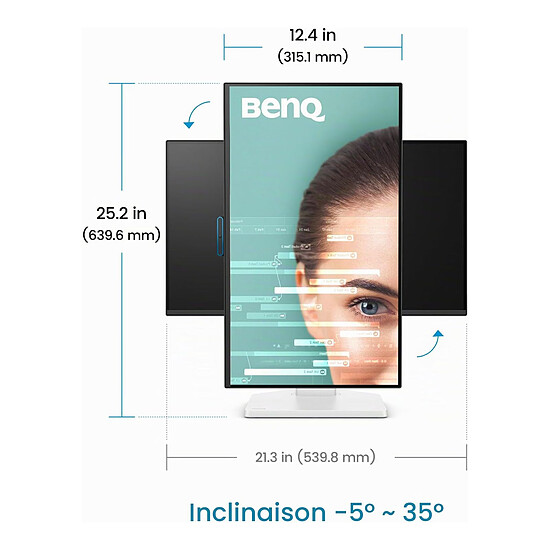Écran PC BenQ 23.8" LED - GW2490TC - Autre vue