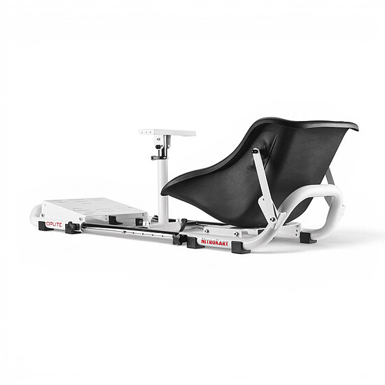 Cockpit / Siège de simracing OPLITE NitroKart V2  - Blanc - Autre vue