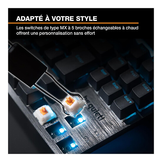 Clavier PC be quiet! Light Mount TKL Silent Linear - Autre vue
