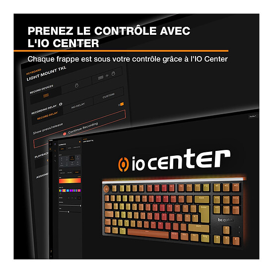 Clavier PC be quiet! Light Mount TKL Silent Tactile - Autre vue