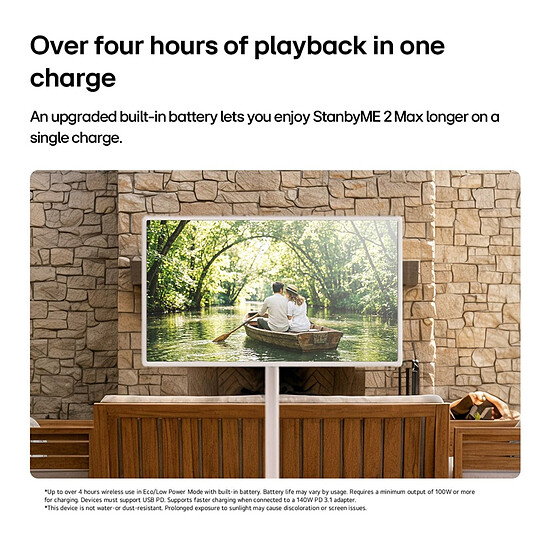TV LG StanbyME 2 MAX - 32LX6BPGA - Autre vue