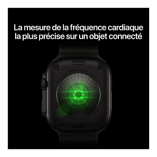 Montre connectée Apple Watch Ultra 4 GPS + Cellular 49 mm Titane noir Bracelet Milanais Titane noir L - Autre vue