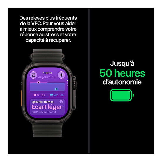 Montre connectée Apple Watch Ultra 4 GPS + Cellular 49 mm Titane naturel Boucle Trail Sable S/M - Autre vue