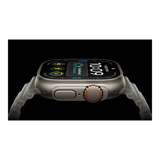 Montre connectée Apple Watch Ultra 4 GPS + Cellular 49 mm Titane naturel Boucle Trail Sable S/M - Autre vue