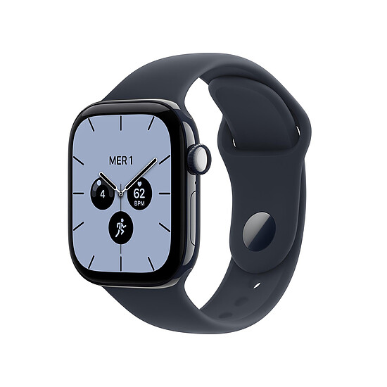 Montre connectée Apple Watch Series 12 GPS + Cellular 42 mm Céramique Bleu nuit Bracelet Sport Bleu marine S/M - Autre vue