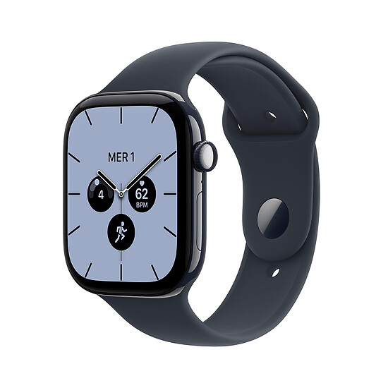 Montre connectée Apple Watch Series 12 GPS + Cellular 46 mm Céramique Bleu nuit Bracelet Sport Bleu marine M/L - Autre vue