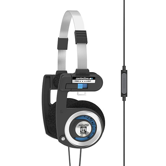 Casque Audio Koss Porta Pro Mic/Remote - Noir et Bleu - Autre vue