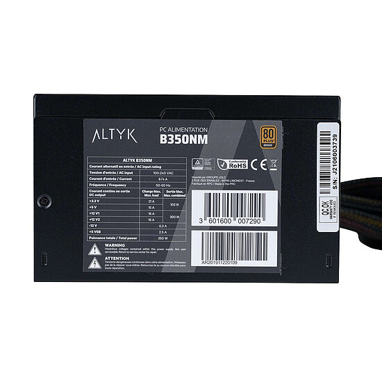 Alimentation PC Altyk B350NM - Autre vue