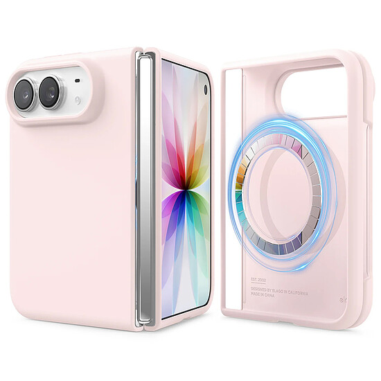 Coque et housse Elago Coque en silicone MagSafe pour iPhone Duo Rose - Autre vue
