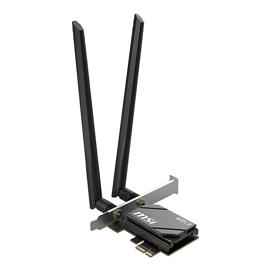 Carte réseau MSI HERALD BE6500 GPBE65 - Adaptateur PCIe Wi-Fi 7 + Bluetooth - Autre vue