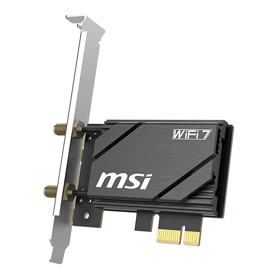 Carte réseau MSI HERALD BE6500 GPBE65 - Adaptateur PCIe Wi-Fi 7 + Bluetooth - Autre vue