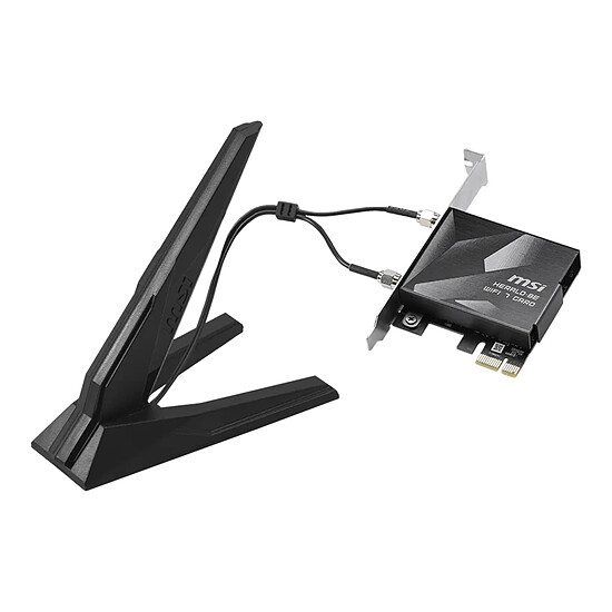 Carte réseau MSI HERALD BE9400 GPBE94 - Adaptateur PCIe Wi-Fi 7 + Bluetooth - Autre vue