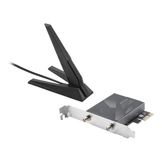 Carte réseau MSI HERALD BE9400 GPBE94 - Adaptateur PCIe Wi-Fi 7 + Bluetooth - Autre vue