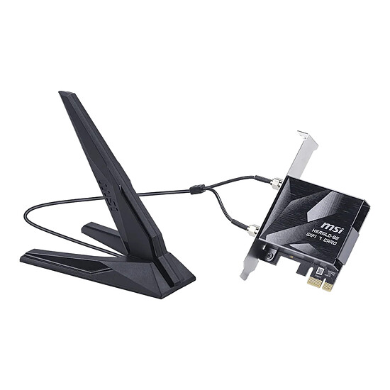 Carte réseau MSI HERALD BE9400 GPBE94 - Adaptateur PCIe Wi-Fi 7 + Bluetooth - Autre vue